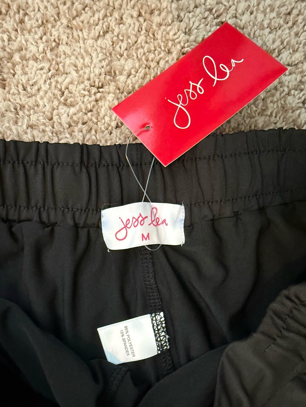 Jess Lea Black Drawstring Pull-On Skort - Picture 4 of 7